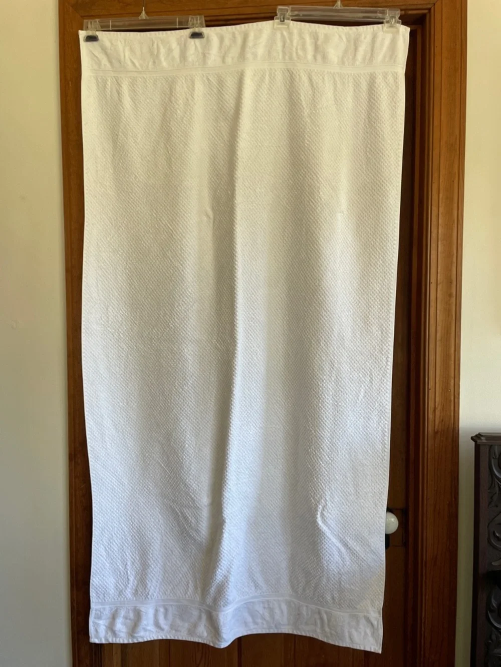 THRESHOLD White Cotton Waffle Weave Bath Sheets Set of 2